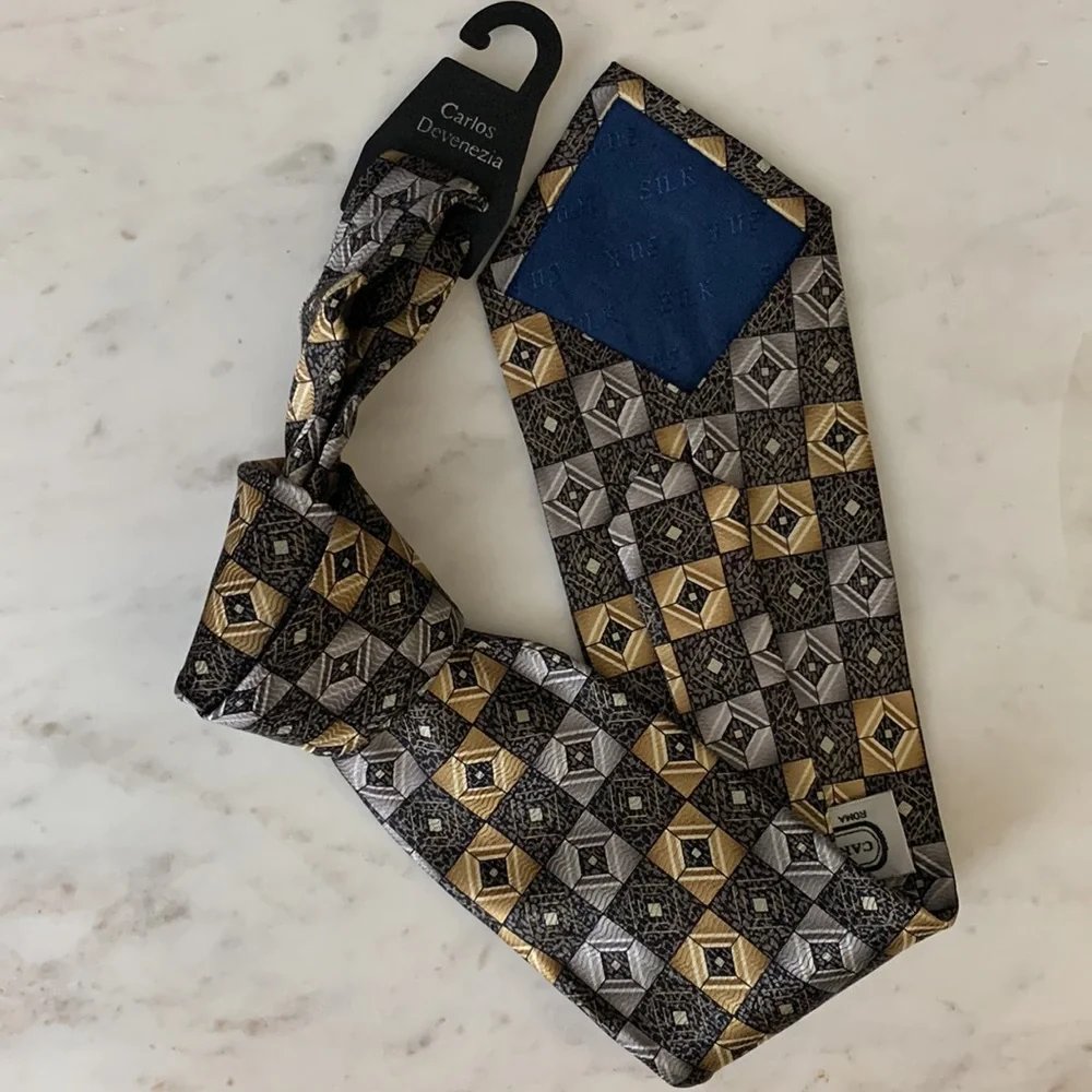 Carlos Devenezia Multicolored Silk Tie